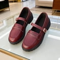 thumbnail image 6 of Miluxas Mary Jane Shoes Women Platform Chunky Heel Business Casual Dress Shoes Comfortable Dressy office Work Shoes Red 9.5(43), 6 of 8