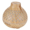 thumbnail image 3 of 400ml Light Wood Grain Air Diffuser Electric Aroma Humidifier with Ambient Night Lamp 100‑240VUK Plug, 3 of 10