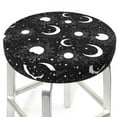 thumbnail image 3 of Lsque Crescent and Stars Round Bar chair cushion covers Velvet Fabric Premium Comfort Protects from Scratches and Stains for 14-17 Inch Chair- 13 inch, 3 of 7