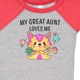 thumbnail image 4 of Inktastic My Great Aunt Loves Me with Cute Kitten and Flowers Boys or Girls Baby Bodysuit, 4 of 5