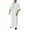 Mens Shirts White, variant on Mens Big & Tall Muslim Gowns with Pocket S-5X Plus Size Long Sleeve V Neck Robes Pullover Side Slit Ankle Length Going-Out Loungewear Robes
