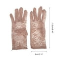 thumbnail image 3 of Unique Bargains 1 Pair Sunblock Mittens Floral Lace Sun Block Driving Gloves for Women Pink, 3 of 5