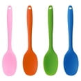 thumbnail image 1 of Espátula de Silicona Calor Resistente Sin-Rayones para Cocinar Hornear y Mezclar Naranja Azul Rosa Verde Unique Bargains, 1 of 7