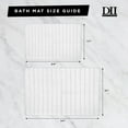 thumbnail image 2 of J&M White Microbfiber Memory Foam Bath Mat 17x24, 2 of 5