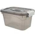 thumbnail image 1 of CHUANK Plastic Storage Bins  8.7 Quart Clear Storage Box With Lids  Stackable Plastic Container Box Shelf Storage Organizer For Home  Office  Auto (28x19.3x15.4cm), 1 of 6