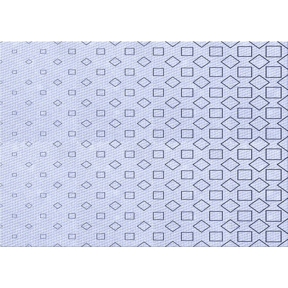 Ahgly Company Machine Washable Indoor Rectangle Transitional Denim Blue Area Rugs, 2' x 5'