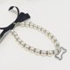 thumbnail image 1 of Xiao Hua Collar decorativo para mascotas, accesorio decorativo para gatos y perros, rango ajustable para cachorros, perros, gatos, accesorios de aseo para mascotas, M, blanco, 1 of 3