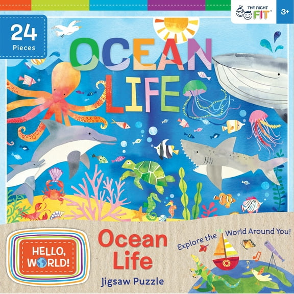 MasterPieces Kids and Family Jigsaw Puzzle - Ocean Life 24 Pieces