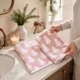 thumbnail image 4 of MYUNNIL 2Pcs Christmas Themed Hand Towels, 16 x 24" Soft Absorbent Xmas Tree Pattern Decorative Dish Towels, Reusable Seasonal Towels for Bathroom Kitchen & Holiday Gift, 4 of 6