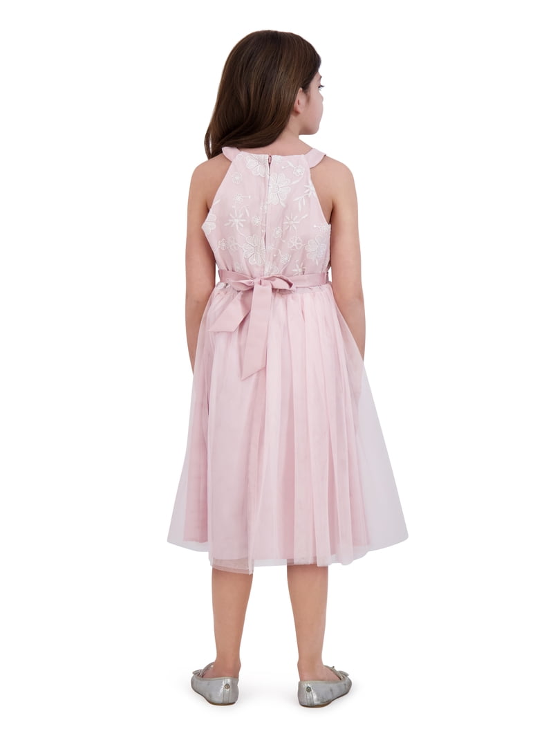 Kensie Girl Embroidered Mesh Special Occasion Dress, Sizes 4-16