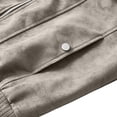 thumbnail image 6 of IhhxPro Big & Tall Men's Vintage-Inspired Leather Look Bomber Jacket with Pockets Fit Zip-Up Retro Classic Motorcycle Outerwear Casual Slim M-4XL, 6 of 9