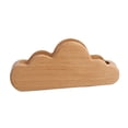 thumbnail image 1 of Portatarjetas de presentación con forma de nubes, expositor de tarjetas de presentación de madera, manualidades, organizador de soporte de tarjetas de Marrón claro, 1 of 8