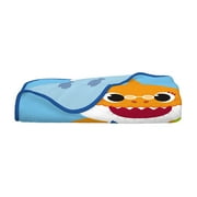 Baby Shark Kids Fleece Twin/Full Blanket, 62 x 90, Blue, Nickelodeon