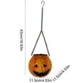 thumbnail image 3 of Neoyler Solar Halloween Decorations Outdoor Waterproof Hanging Lantern with Pumpkin Design for Porch Garden And Party Decor Long Lasting Solar Powered Lighting for Spooky Vibes 16.9x4.5x4.5in Orange, 3 of 8