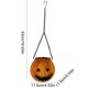 thumbnail image 3 of Uuiauoio Metal Halloween Hanging Solar Lantern Outdoor Pumpkin Lanterns Portable Hanging Lights Decoration for LED Waterproof Solar Lantern Pumpkin for Backyard Garden Porch Tree Decor, 3 of 8