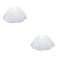 thumbnail image 1 of Sonducket Traje de niña chico tul Ballet baile patinaje mono ropa de baile tutú Color sólido rendimiento Navidad Hilo Suave/Blanco L/para 1.31-1.55 m 2piezas, 1 of 6