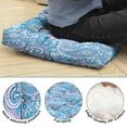 thumbnail image 3 of Square Meditation Floor Pillow, Boho Style Cushion, Dutch Velvet Meditation Cushion for Sitting Comfort, Yoga Pillow 22'' x 22'', 3 of 7