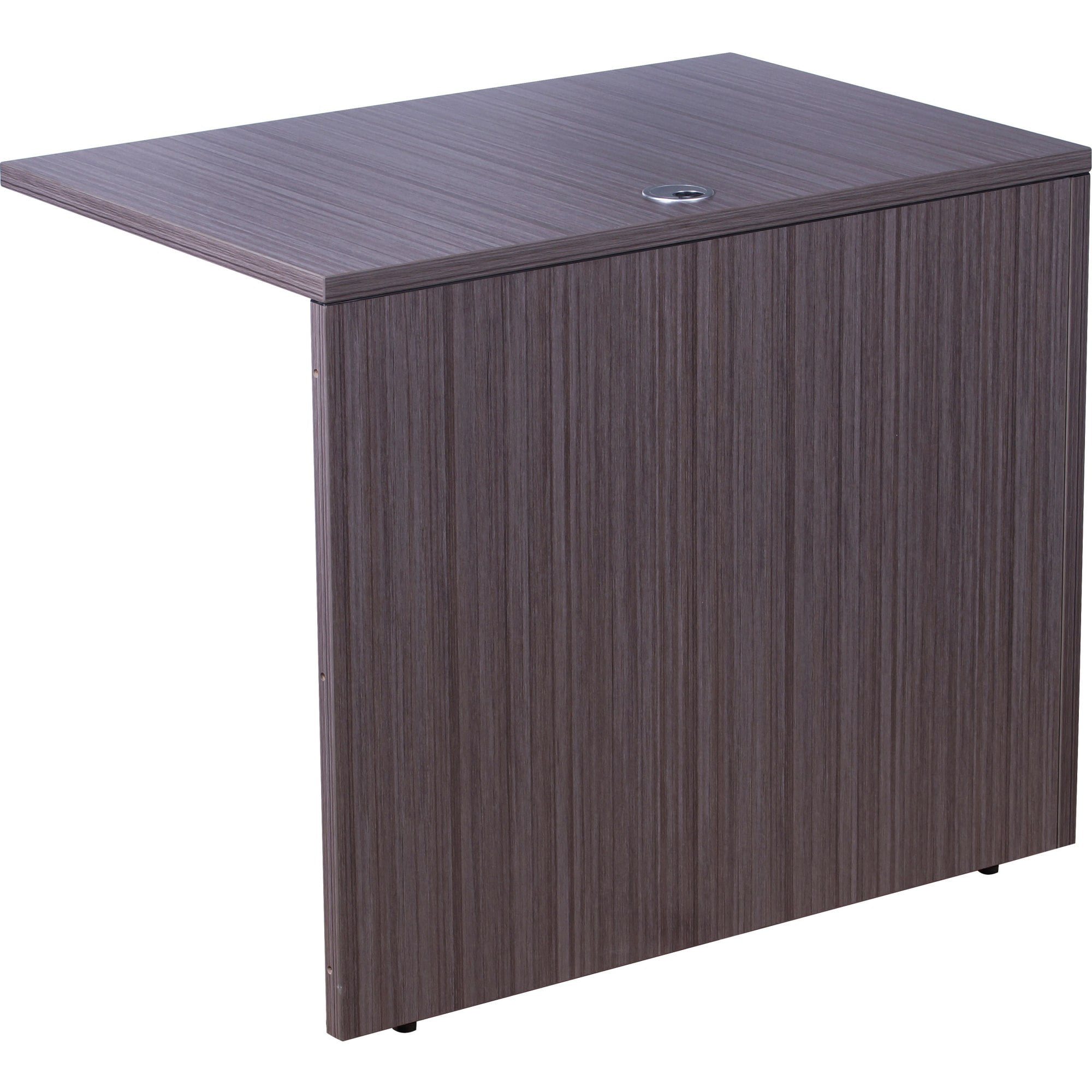 Boss Office Products Holland Series Executive U-Shaped Desk With File Storage Pedestal And Hutch, Driftwood