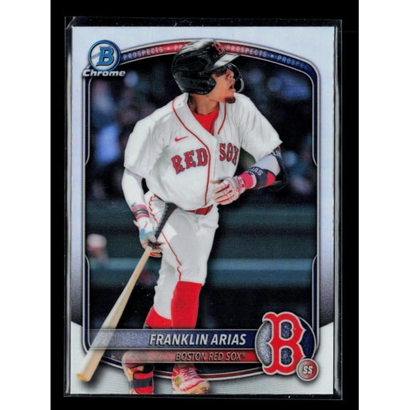 Collectible 2025 Bowman Draft Chrome Refractor Franklin Arias BDC-13 Red Sox Baseball Card Boston Red Sox MLB Baseball Trading Card