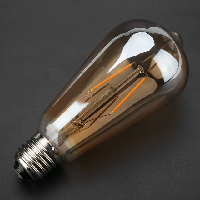 E27 Bulbo De Luz De Luz LED RETRO E27 Con Vidrio Marrón, Para Café, Bar, Restaurante Y Sala De Estar