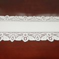 thumbnail image 2 of 1 Pcs White Lace Table Runner Vintage Hand Knitted Floral Table Runner Tasseled Edge Floral Table Cloth for Engagement Wedding Party Decor, 2 of 8