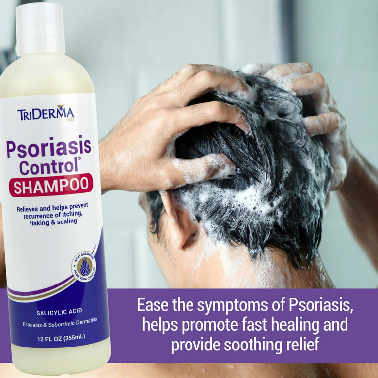 Compulsion desinfektionsmiddel blande TriDerma MD Psoriasis Control Shampoo with Salicylic Acid Relieves and  Helps Prevent Dry, Itchy Scalp, Flaking and Scaling from Scalp Psoriasis  and Seborrheic Dermatitis, Fresh Scent Hair Care 12 oz - Walmart.com