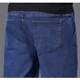 thumbnail image 4 of Yaoyar Plus Size Baggy Jorts for Men Elastic Waisted Summer Denim Shorts Big and Tall Straight Loose Jean Shorts, 4 of 9