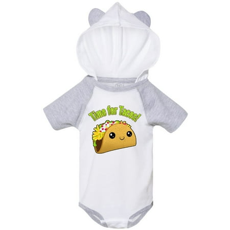 

Inktastic Time for Tacos- cute taco Gift Baby Boy or Baby Girl Bodysuit