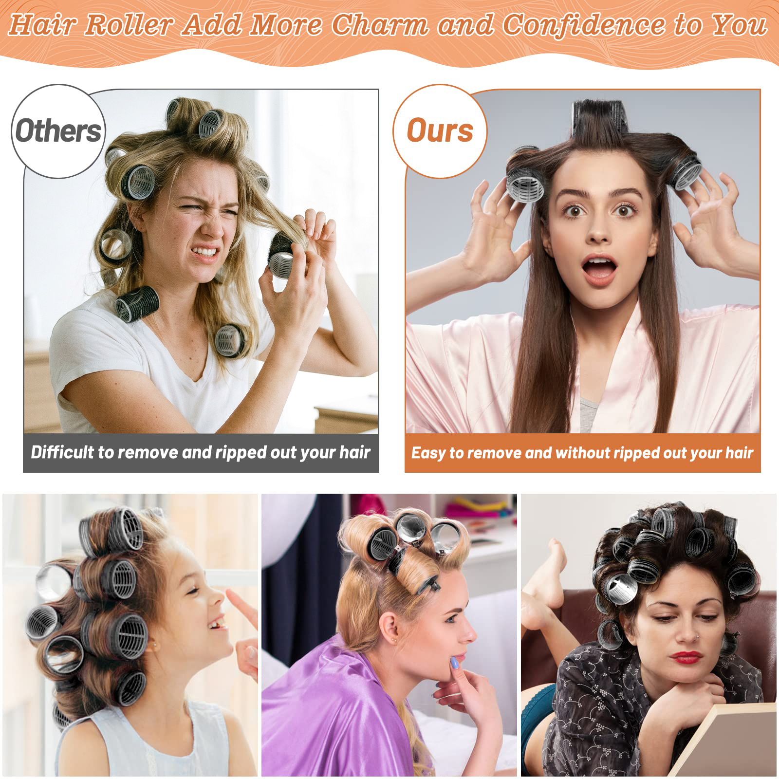 Livhil 24-Piece Velcro Hair Rollers Set with Clips photo 7