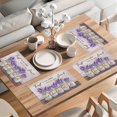 thumbnail image 6 of Lavender Placemats Set of 4, Christian Religious Place Mats Country Farmhouse Table Mats for Kitchen Dining Table Kitchen Decor Linen 12x18 Inch, 6 of 6