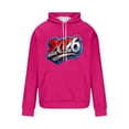 thumbnail image 4 of LMOIPLI Drawstring Long Sleeve Sweatshirts for Men Fall Spring Top Fashion Printed Pullover Comfortable Sweatshirts with Pocket Hot Pink M, 4 of 5