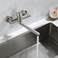 thumbnail image 4 of 304 Stainless Steel Wall Mounted Kitchen Faucet 360 Degree Rotation Adjustable Hot and Cold Water, 4 of 4