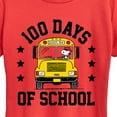 thumbnail image 2 of Peanuts - Snoopy One Hundred Days Of School - Women's Short Sleeve Graphic T-Shirt, 2 of 6