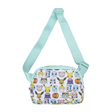 Pokémon Character Collage Crossbody Bag with Adjustable Strap