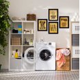 thumbnail image 4 of Inkdotpot 4 PieceLaundry Signs for Laundry Room DecorWash Dry Fold RepeatPoster With Frame, Laundry Room Wall Art Signs Framed Wall Decor for Home Laundry-10x12 inches (Black), 4 of 5