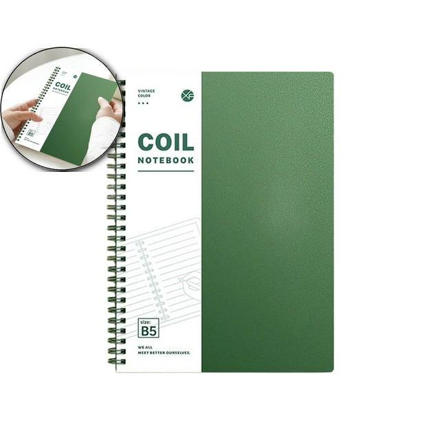Dvruxg Ruled Notebook, Soft Cover Spiral Notebook, Memo Notepad Sketchbook, Diary Spiral Book Journal,120 Pages, 60 Sheets, 9.8x 7 Inches