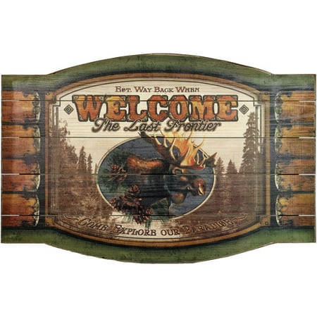 Rivers Edge Products Welcome Moose Sign