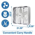 thumbnail image 3 of Air King 9723 Ventilador de caja de 3 velocidades de 20 pulgadas, blanco, 3 of 5