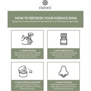 Essence Refresh Kit – Lemongrass Essential Oil – Black Personal Aromatherapy Pod