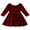 Burgundy, variant on SILVERCELL 2-7T Toddler Girls Christmas Velvet Twirl Dresses + Headband, Little Girl Casual Long Sleeve Swing A-Line Skater Party Dress, 2-7 Years, Burgundy