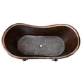 thumbnail image 4 of Premier Copper Products BTDR67DB 67 inch x 32 inch Hourglass Claw Foot Tub - Oil-Rubbed Bronze, 4 of 5