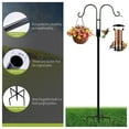 thumbnail image 3 of 92 Inch Double Shepherds Hooks for Outdoor, Heavy Duty Bird Feeder Pole with 5 Base Prongs, Adjustable Garden Hanging Holder for Bird Feeders, Lanterns, Plant Hanger Stands, Weddings Decor, 3 of 6