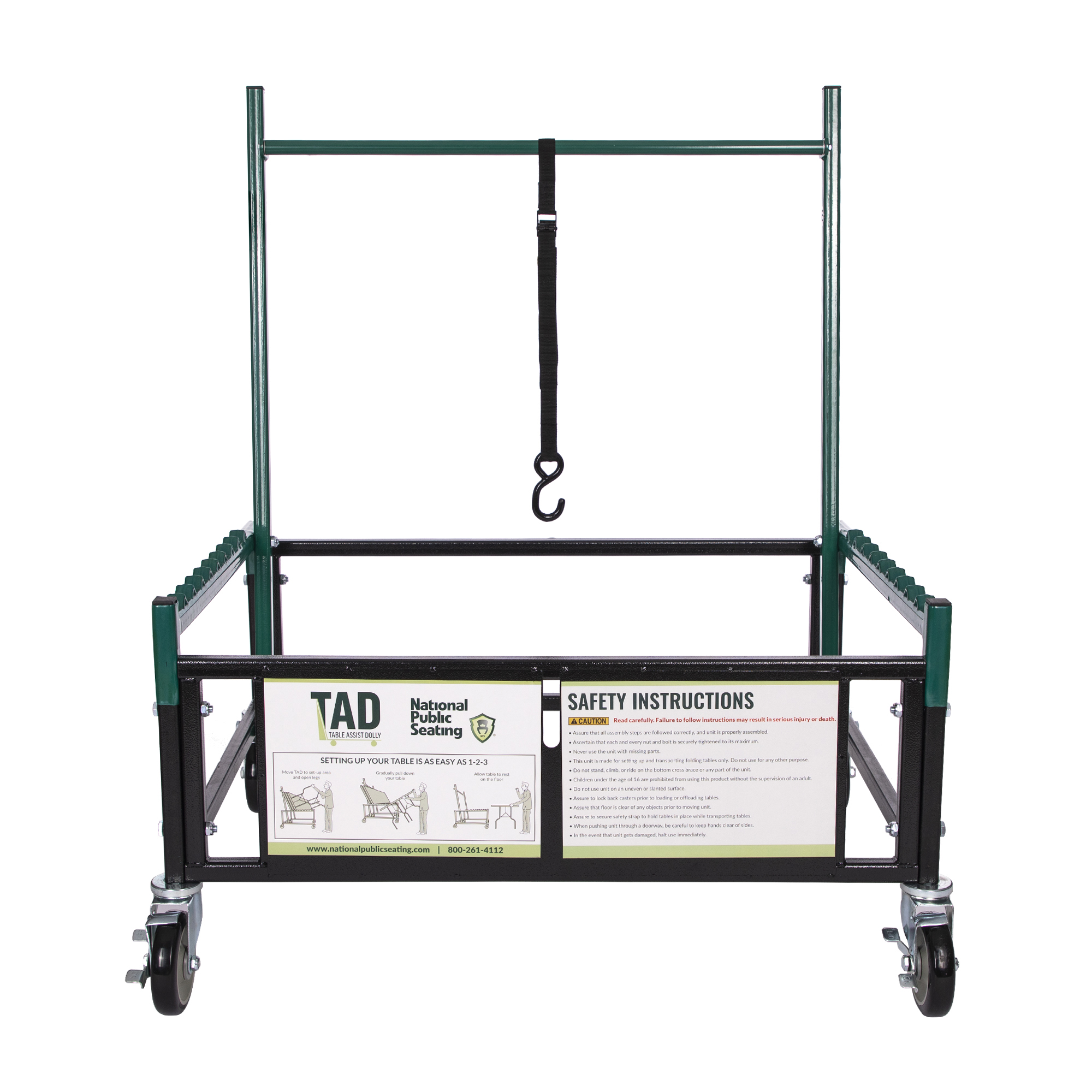 Hampden Furnishings Baldwin Table Assist Dolly, 1,000 lb Capacity