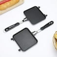 thumbnail image 4 of HLONK Double Sided Frying Pan Sandwich Maker Non-stick Grilled Sandwich and Panini Maker Pan with Handle Aluminum Flip Pan, 4 of 7