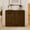Brown, variant on Mid Century Modern V-Fluted Storage Cabinet, Dark Walnut P2 MDF Buffet Side Cabinet with 2 Cable Holes, Narrow Accent Cabinet for Living Room, Kitchen Coffee Bar, Entryway