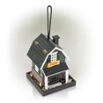 thumbnail image 6 of Alpine Corporation 7" x 9" Hanging Wood Farm Store Bird Feeder, Multicolor, 6 of 13