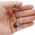 thumbnail image 4 of Llavero De Metal De Muñeco De Nieve De Navidad Bolas De Cristal De Doble Cara Colgante De Llavero Regalo De Navidad Para Niños Hermanas Amigos Vogacara AP007131-11, 4 of 5