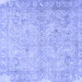 thumbnail image 1 of Ahgly Company Machine Washable Indoor Square Oriental Blue Traditional Area Rugs, 7' Square, 1 of 4