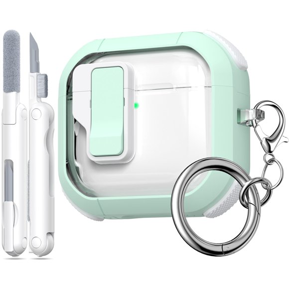 Funda para AirPods MHYALUDO de cuarta generación, transparente
