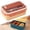 pink, variant on Double Grid Fresh Keeping Lunch Box 1100ml Separated Lunch Box With Fork And Spoon Portable And Portable BoxforStudents And Workers, 1100ml Bento Lunch Box, Portable Meal Prep Box